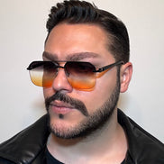 Erkek Güneş Gözlüğü Çerçevesiz Cam Model