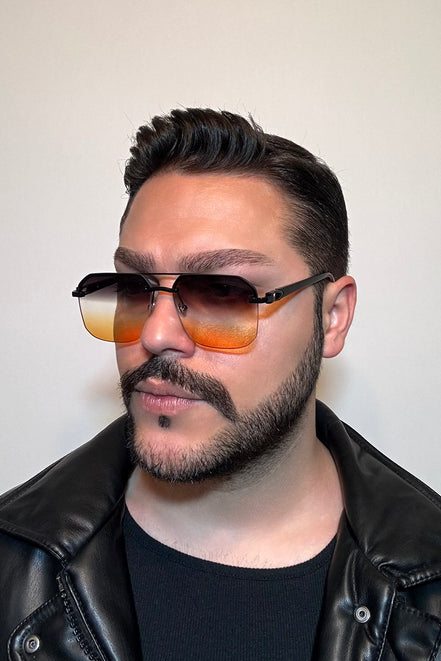 Erkek Güneş Gözlüğü Çerçevesiz Cam Model