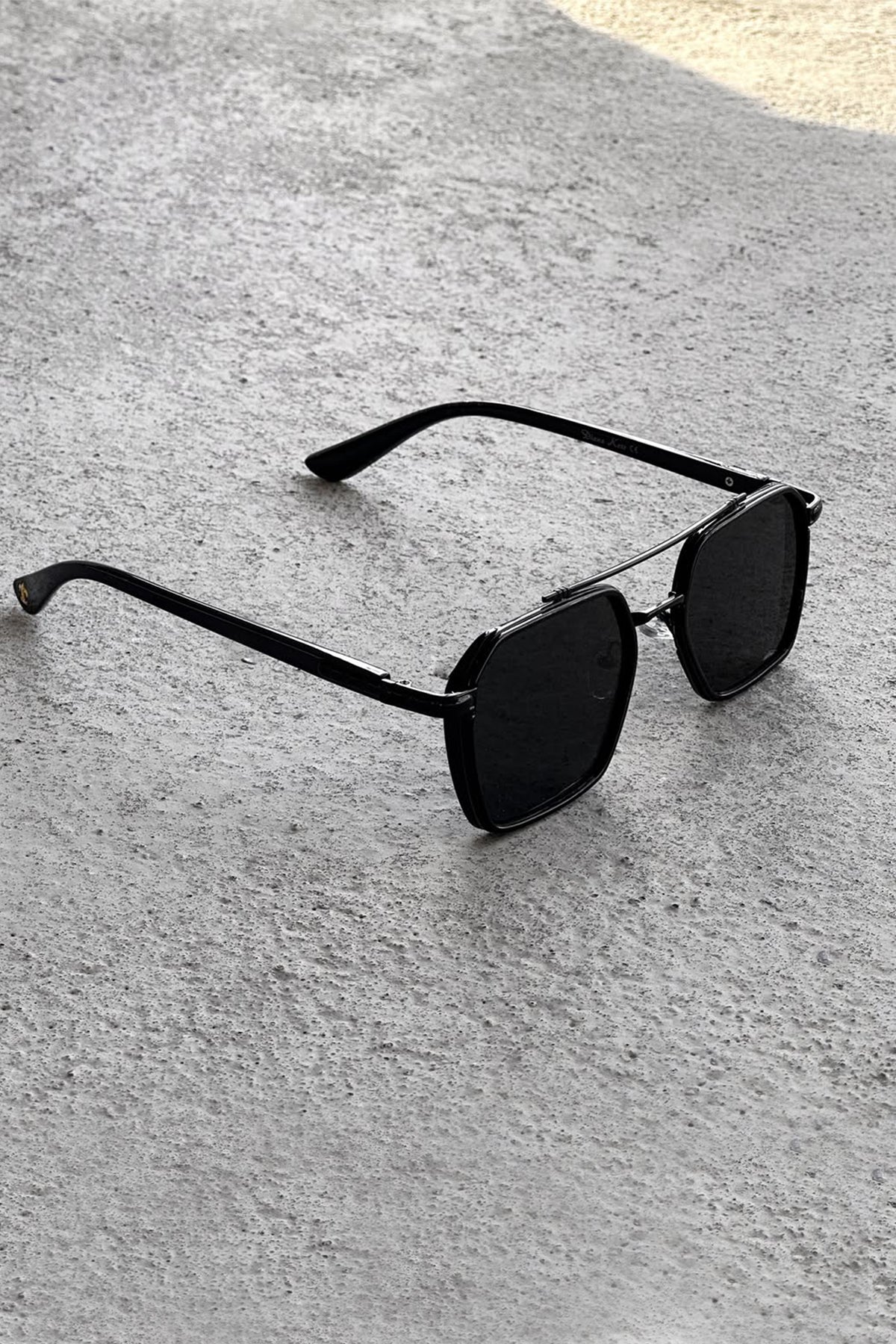 Siyah Erkek Güneş Gözlük Pilot Model Uv400 Koruyucu