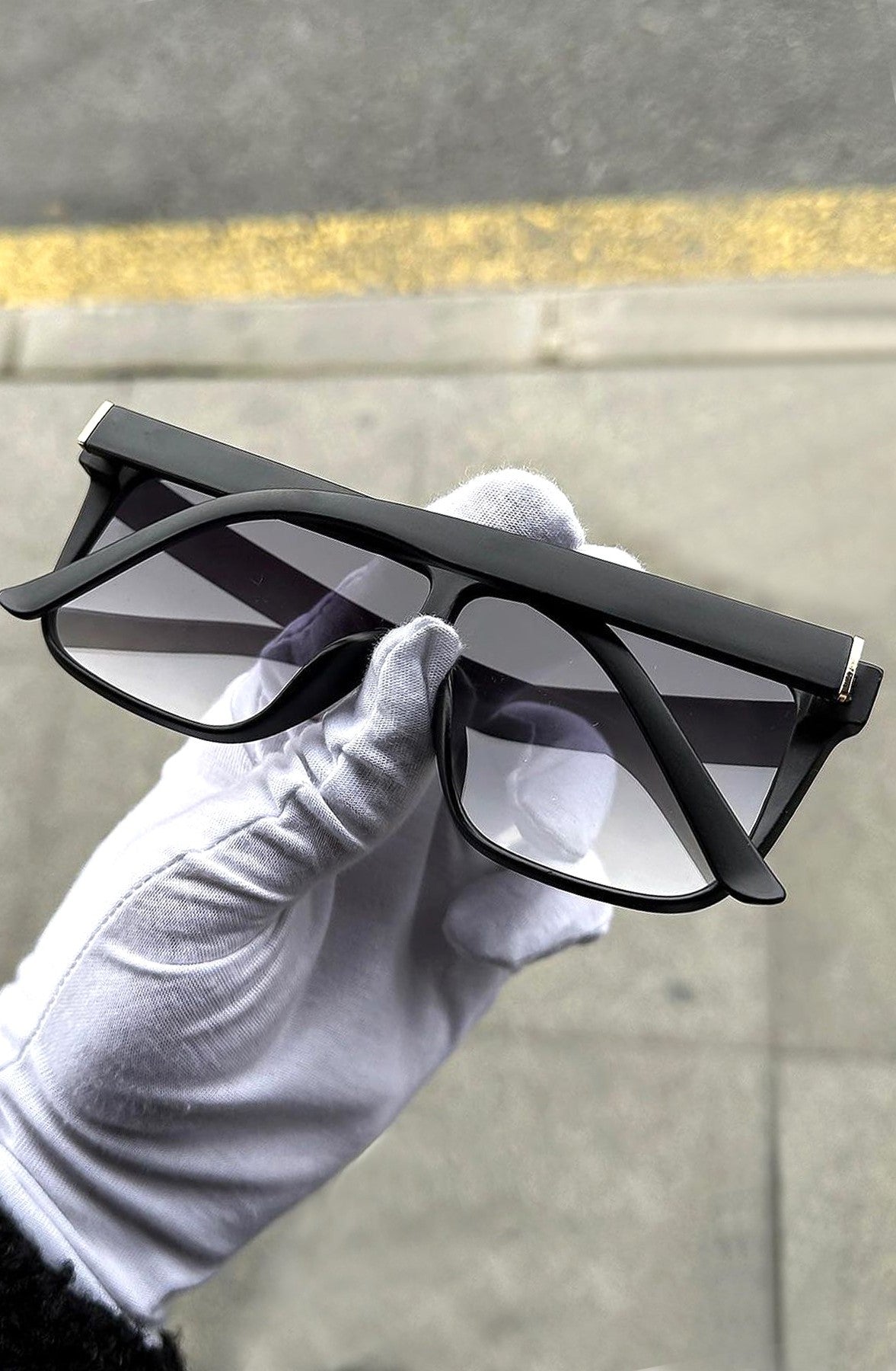 Siyah Erkek Güneş Gözlük Uv400 Koruma
