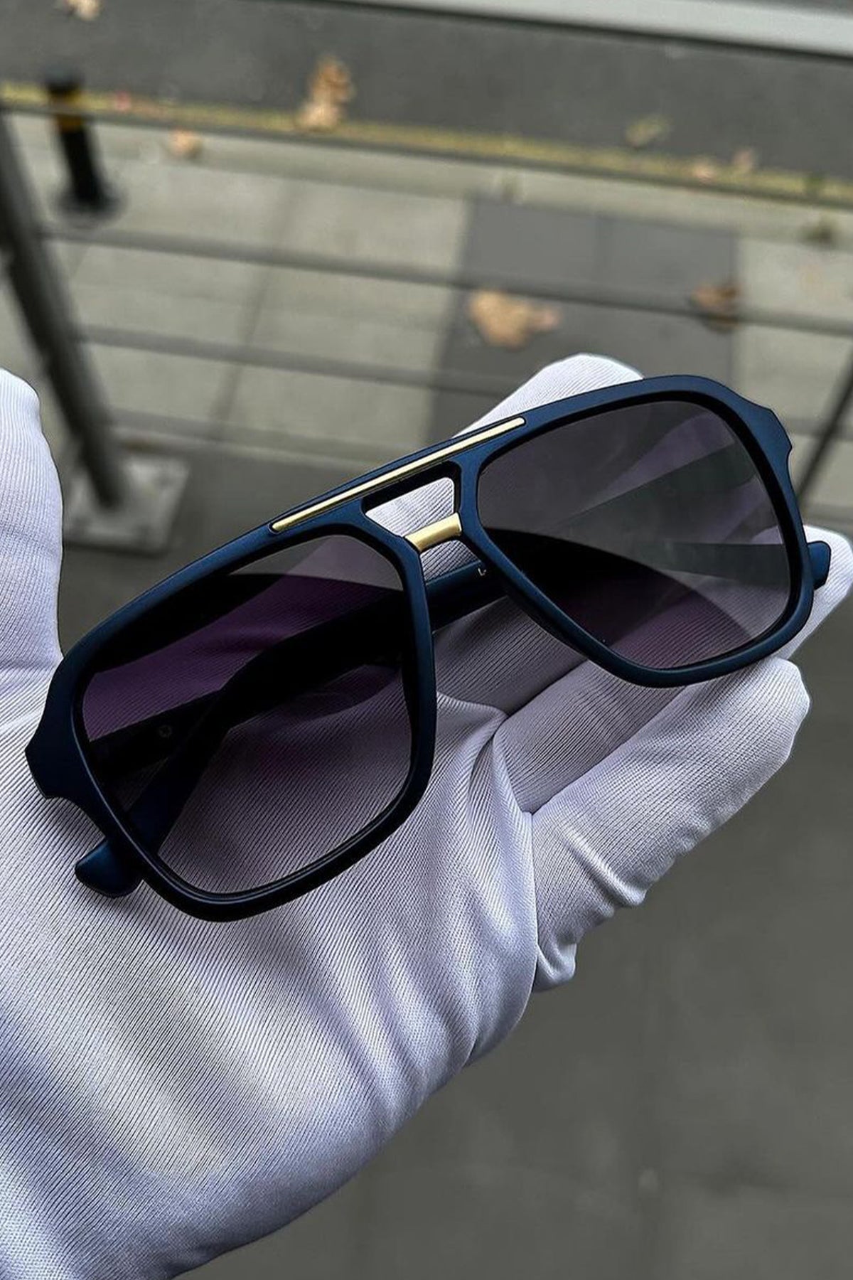 Porshe Model Dark Blue Erkek Güneş Gözlüğü