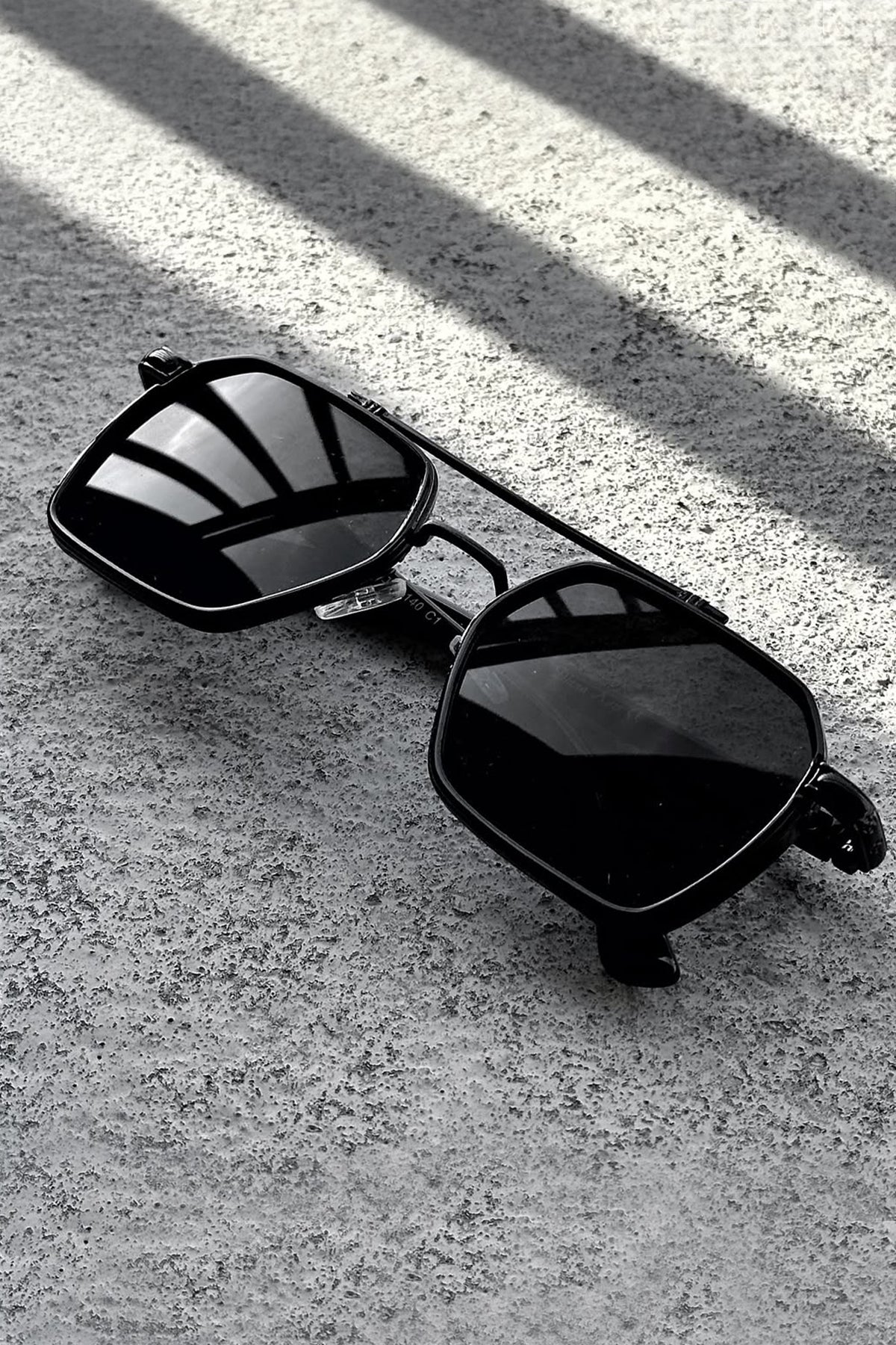 Siyah Erkek Güneş Gözlük Pilot Model Uv400 Koruyucu