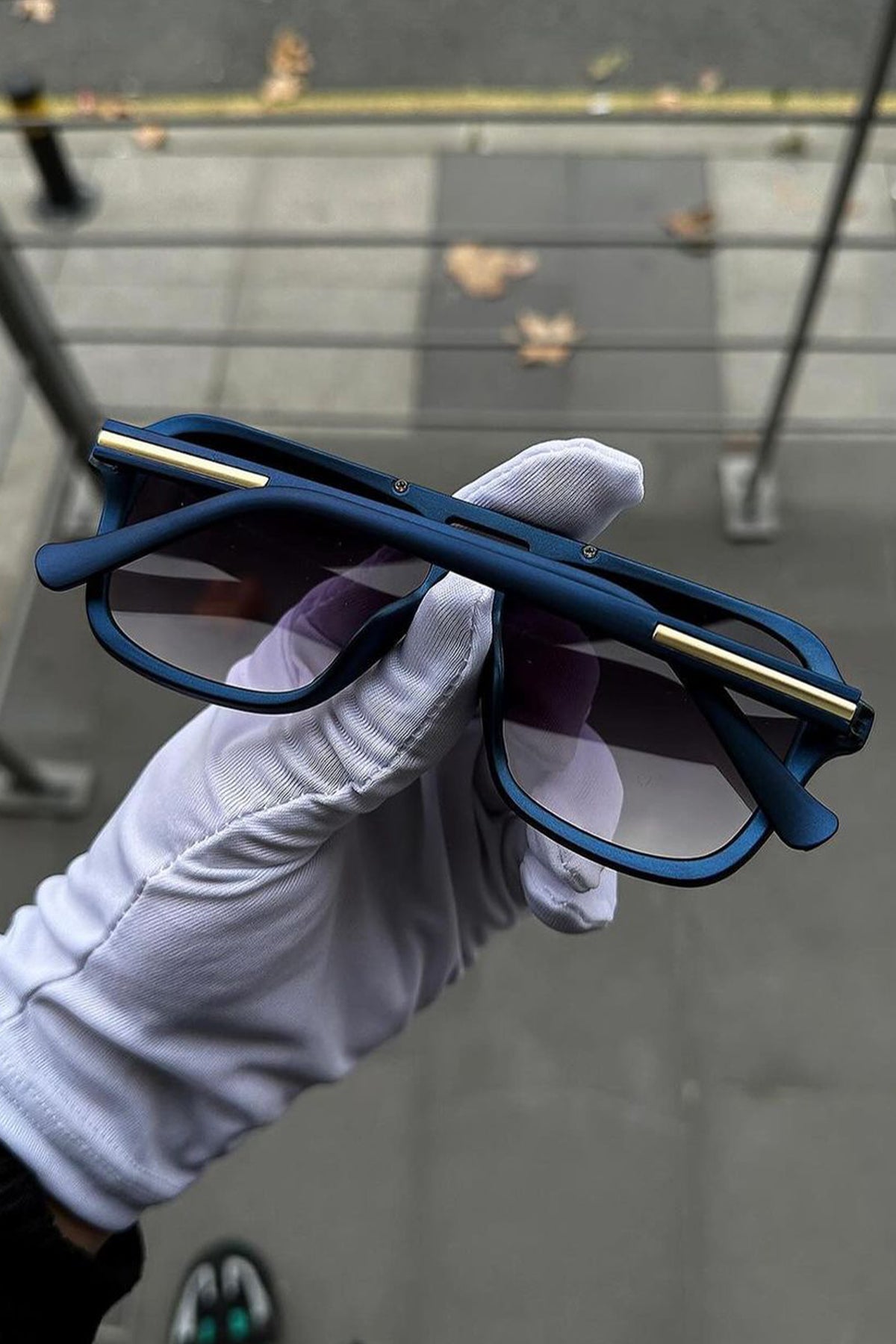 Porshe Model Dark Blue Erkek Güneş Gözlüğü