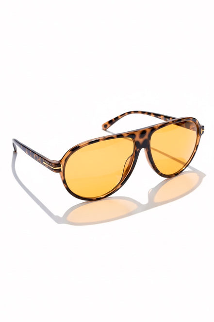 Tortoise Orange Leopard Kadın Güneş Gözlüğü