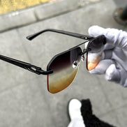 Erkek Güneş Gözlüğü Çerçevesiz Cam Model