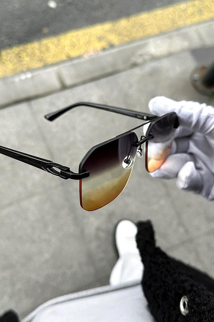 Erkek Güneş Gözlüğü Çerçevesiz Cam Model