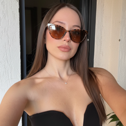 Havana Brown Leopard Kadın Güneş Gözlüğü