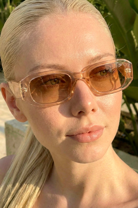 Transparan Karamel Kadın Güneş Gözlüğü