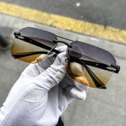 Erkek Güneş Gözlüğü Çerçevesiz Cam Model