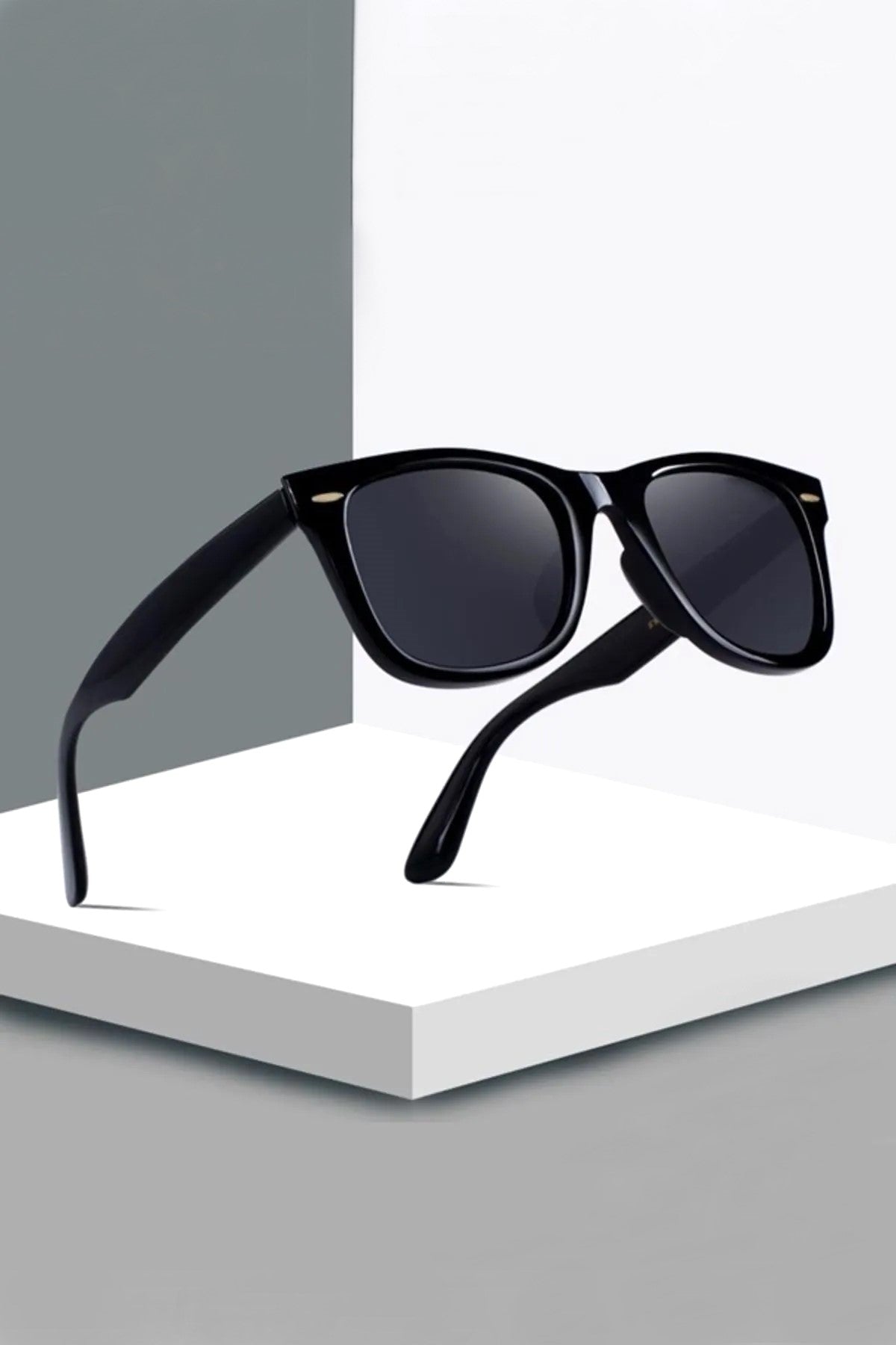 Siyah Erkek Güneş Gözlük Amerikan Çapraz Kesim