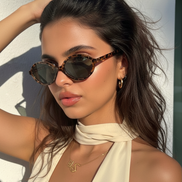 90s Green Leopard Kadın Güneş Gözlüğü