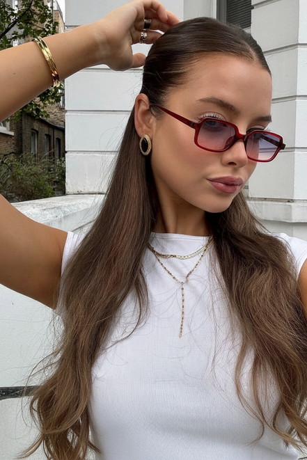 Gradient Red Kadın Güneş Gözlüğü