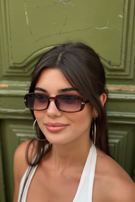 Mauve Koyu Kahve Kadın Güneş Gözlüğü