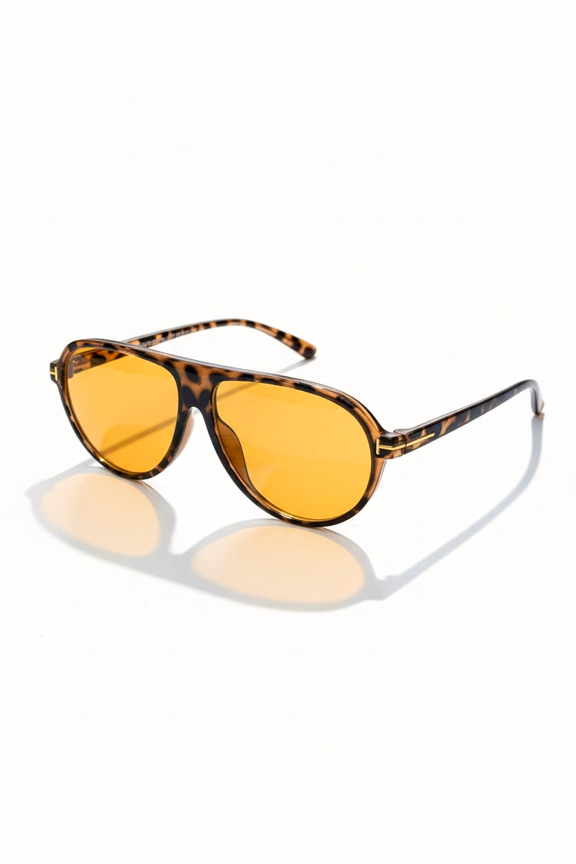 Tortoise Orange Leopard Kadın Güneş Gözlüğü