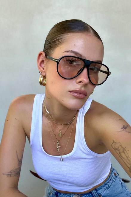 Aviator Black Nude Kadın Güneş Gözlüğü