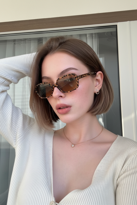 Desert Leopard Brown Kadın Güneş Gözlüğü