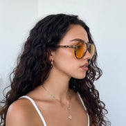 Tortoise Orange Leopard Kadın Güneş Gözlüğü