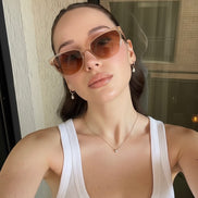 Beige Kahverengi Kadın Güneş Gözlüğü