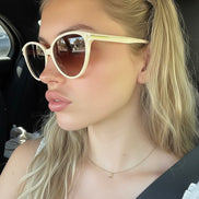 Retro luvia Karamel Kadın Güneş Gözlüğü