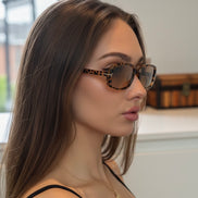 Mahzen Brown Leopard Kadın Güneş Gözlüğü