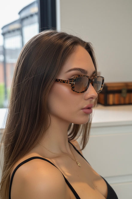 Mahzen Brown Leopard Kadın Güneş Gözlüğü