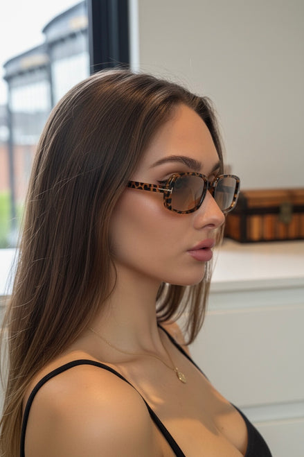 Mahzen Brown Leopard Kadın Güneş Gözlüğü