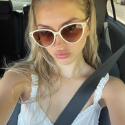 Retro luvia Karamel Kadın Güneş Gözlüğü