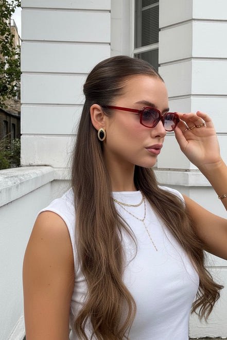 Gradient Red Kadın Güneş Gözlüğü