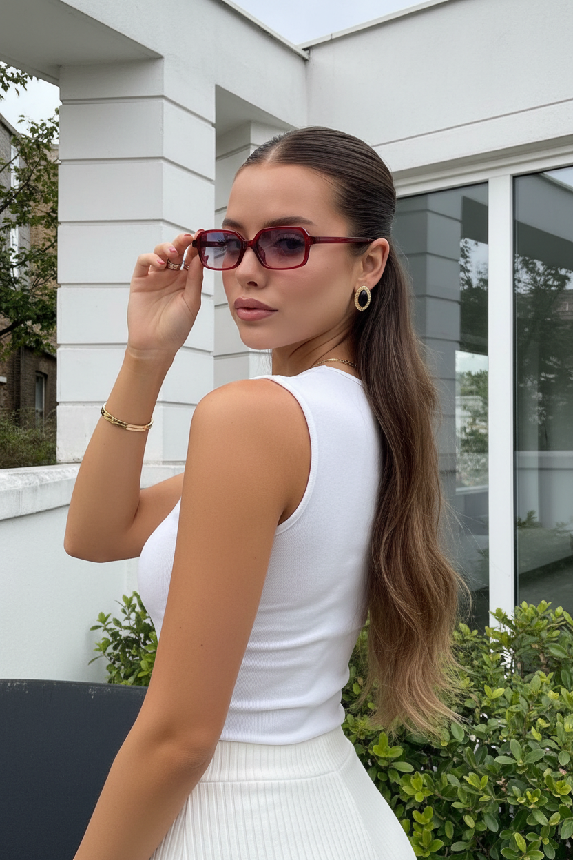 Gradient Red Kadın Güneş Gözlüğü