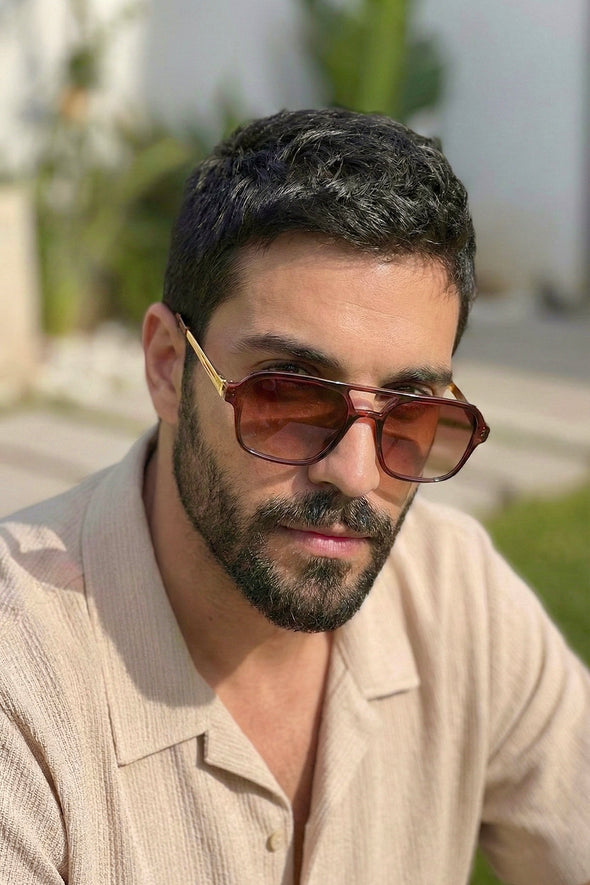 Erkek Güneş Gözlük Uv400 Koruma Metal Sap