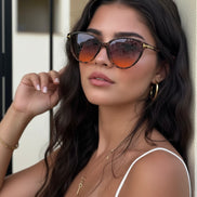 Vision Leopard Degrade Kadın Güneş Gözlüğü