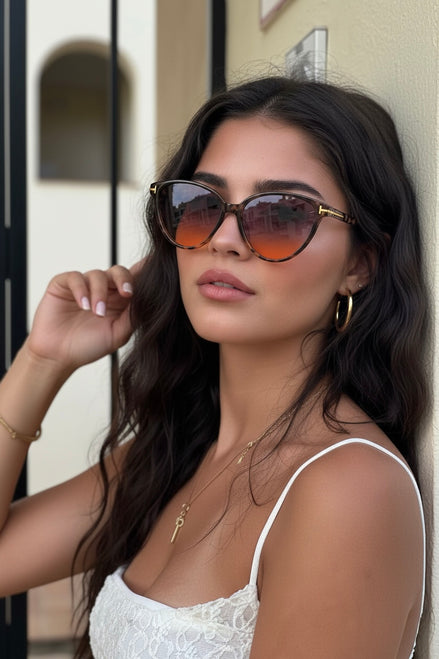 Vision Leopard Degrade Kadın Güneş Gözlüğü