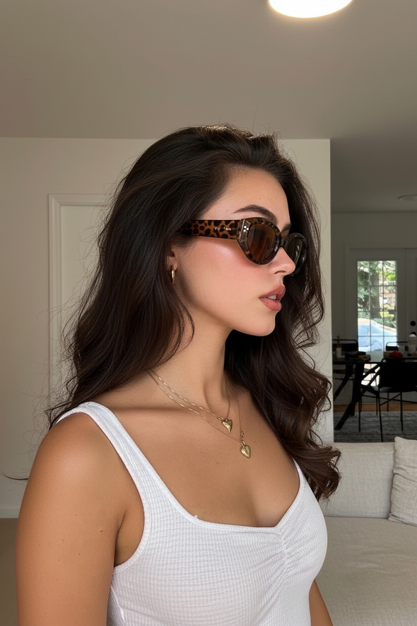 Tortoise Leopard Kadın Güneş Gözlüğü