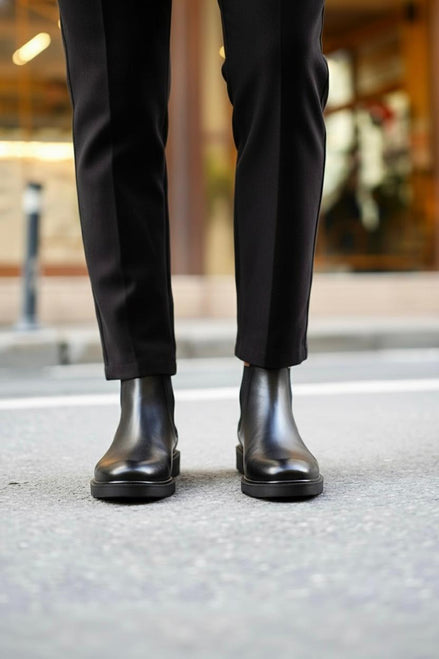 %100 Hakiki Deri Klasik Chealse Erkek Bot