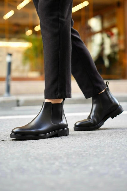 %100 Hakiki Deri Klasik Chealse Erkek Bot