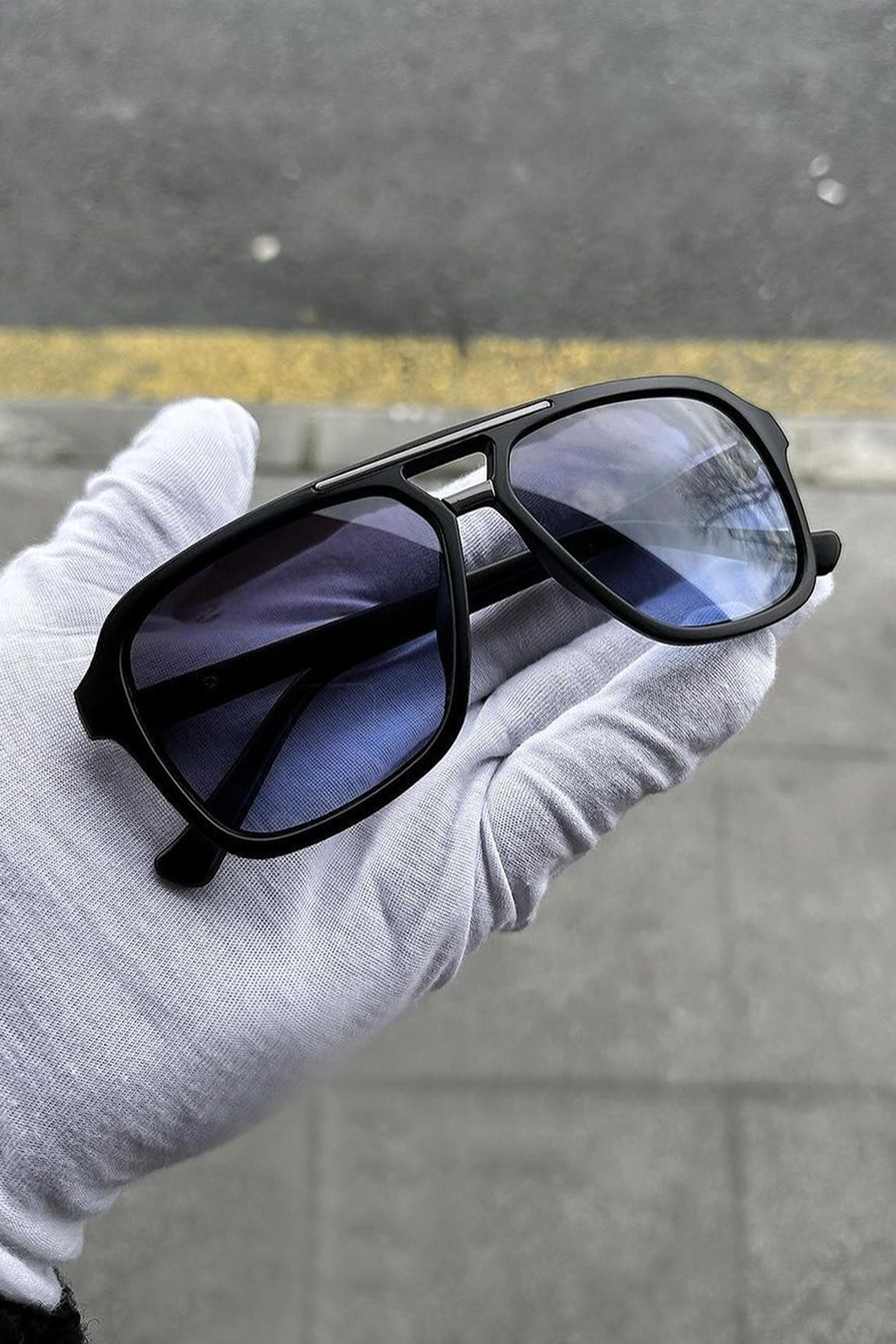 Porshe Model Dark Blue Erkek Güneş Gözlüğü