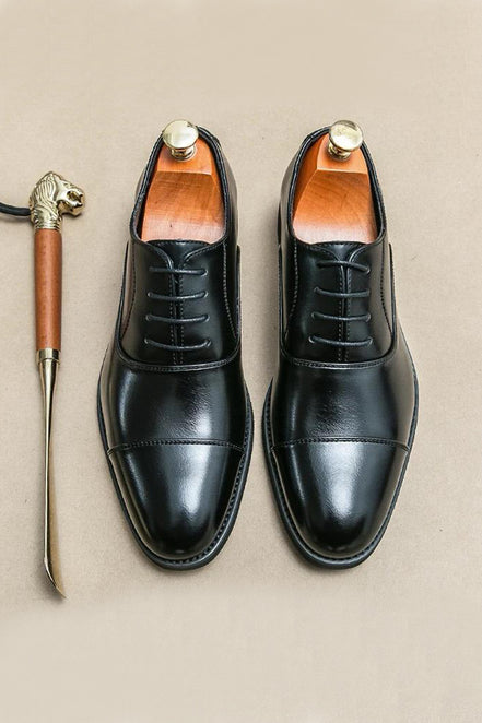 %100 Hakiki Deri Erkek Klasik Damat Ayakkabısı