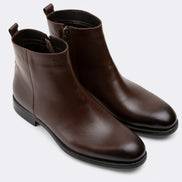 %100 Hakiki Deri Kovboy Model Chealse Kahverengi Erkek Bot