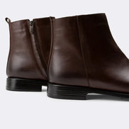 %100 Hakiki Deri Kovboy Model Chealse Kahverengi Erkek Bot