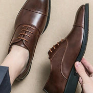 %100 Hakiki Deri Erkek Klasik Damat Ayakkabısı