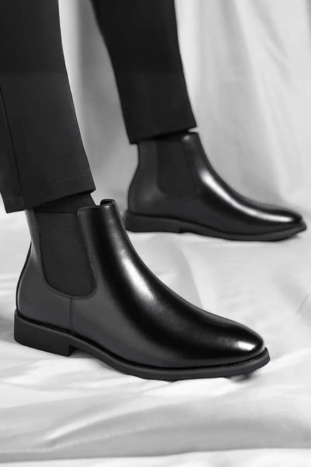 %100 Antik Deri Erkek Bot Ortopedik Taban