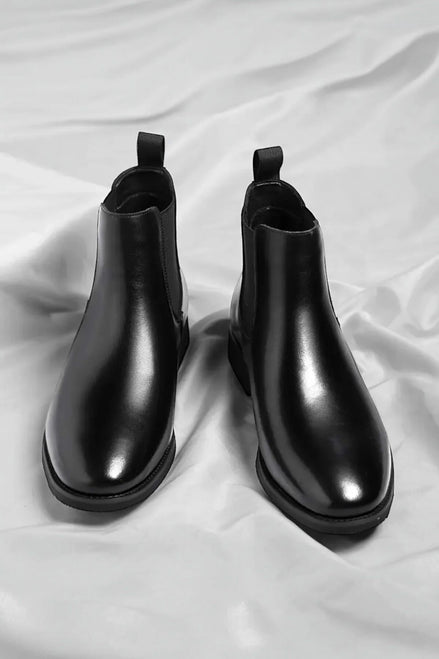 %100 Antik Deri Erkek Bot Ortopedik Taban