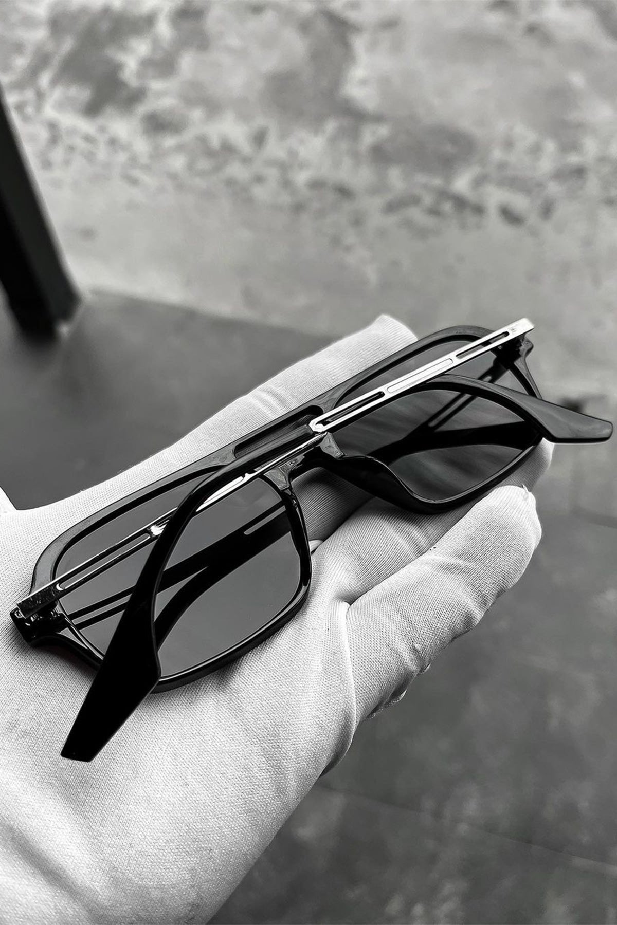 Unisex Dikdörtgen Güneş Gözlük Uv400 Koruma